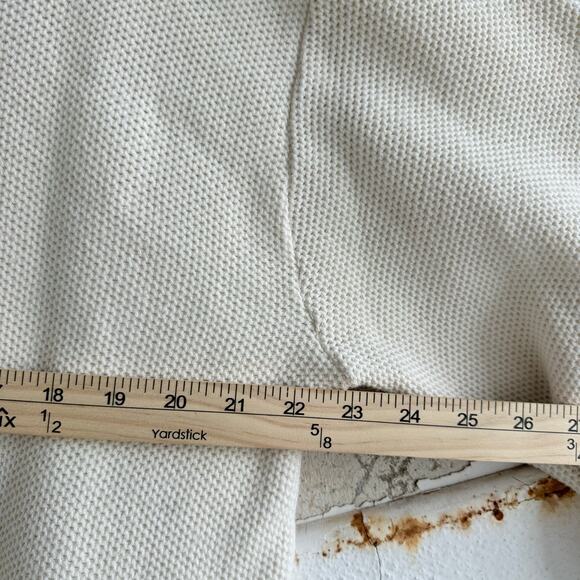 Vtg 90s Sweater Men L Cricket V Neck Sweater Cream Embroidered Isuzu Logo Preppy - Picture 11 of 12